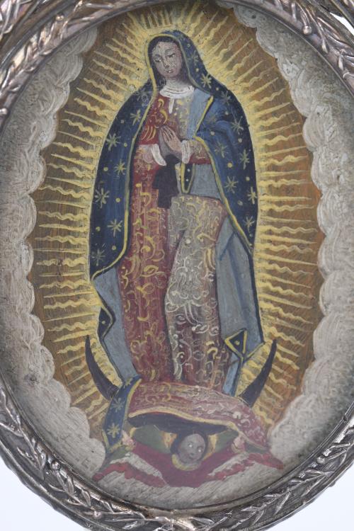 MEXICAN RELIQUARY OF OUR LADY OF GUADALUPE, EARLY 20TH CENT