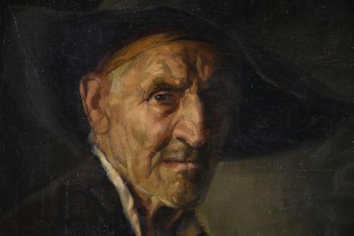 ISMAEL BLAT Y MONZO (1901-1976). "PORTRAIT OF A COUNTRYMAN"