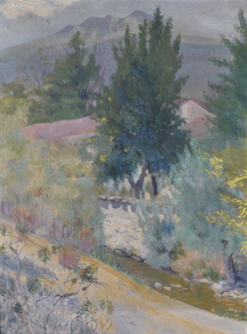 EARLY 20TH CENTURY SPANISH SCHOOL. "LANDSCAPE".