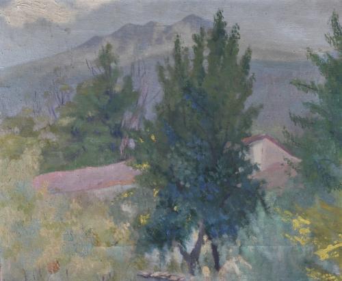 EARLY 20TH CENTURY SPANISH SCHOOL. "LANDSCAPE".