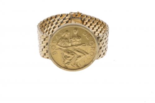 BRACELET WITH GOLDEN WEDDING ANNIVERSARY COMMEMORATIVE MEDA