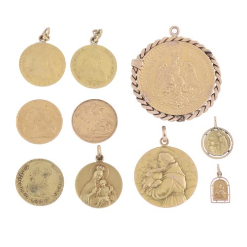 LOTE DE MONEDAS Y MEDALLAS