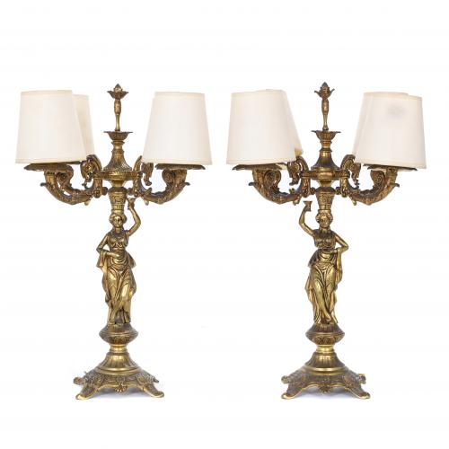 PAIR OF FRENCH CANDELABRA, EARLY 20TH CENTURY.