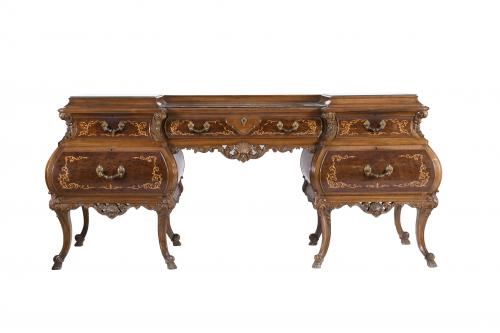 SPANISH CONSOLE WITH MIRROR, MID 20TH CENTURY. 