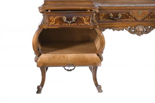 SPANISH CONSOLE WITH MIRROR, MID 20TH CENTURY. 