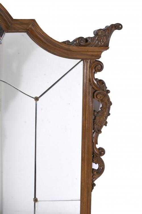 SPANISH CONSOLE WITH MIRROR, MID 20TH CENTURY. 