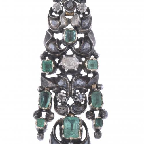 CATALAN EARRINGS, EARLY 19TH CENTURY.