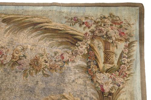 TAPESTRY WITH GALLANT SCENE, EARLY 19TH CENTURY. 