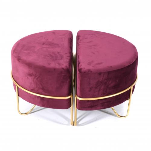 PAIR OF ART DECO STOOLS, 21ST CENTURY. 