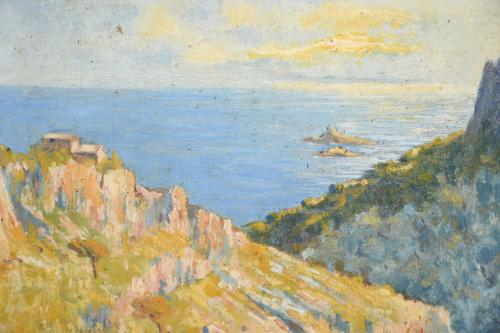 MIQUEL FORTEZA (1881-1969). "PAISAJE COSTA".