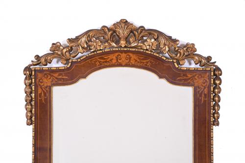 SPANISH ELIZABETHAN STYLE MIRROR, MID 20TH CENTURY. 