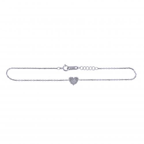 DIAMONDS HEART BRACELET.