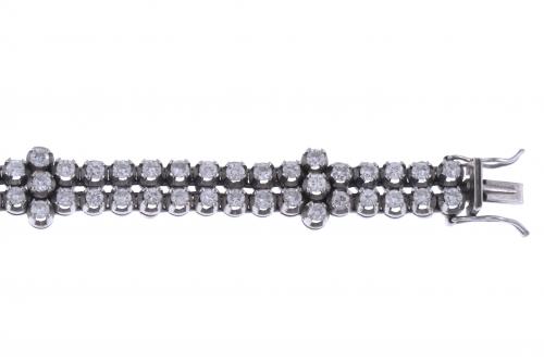 DIAMONDS RIVIERE DOUBLE BRACELET.