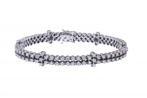 DIAMONDS RIVIERE DOUBLE BRACELET.