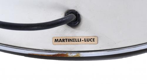 MARTINELLI LUCE.  FLOOR LAMP, "PIPISTRELLO" MODEL, LATE 20T