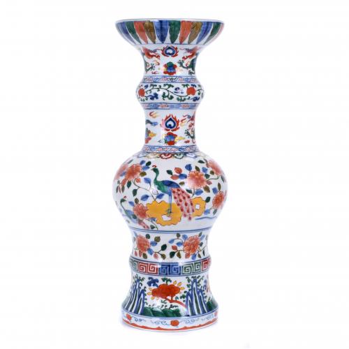 WUCAI VASE, 20TH CENTURY.