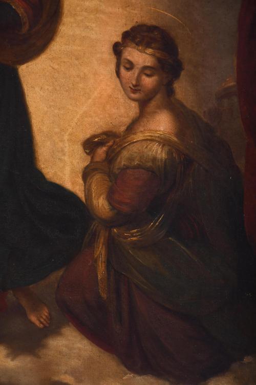 18TH CENTURY ITALIAN SCHOOL. "MADONNA SIXTINA".