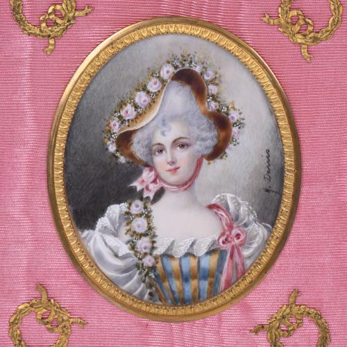 SECOND HALF OF 19TH CENTURY FRENCH SCHOOL. MINIATURE OF A L