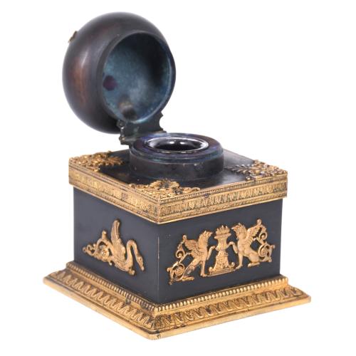 EMPIRE PERIOD INKWELL, CIRCA 1820. 