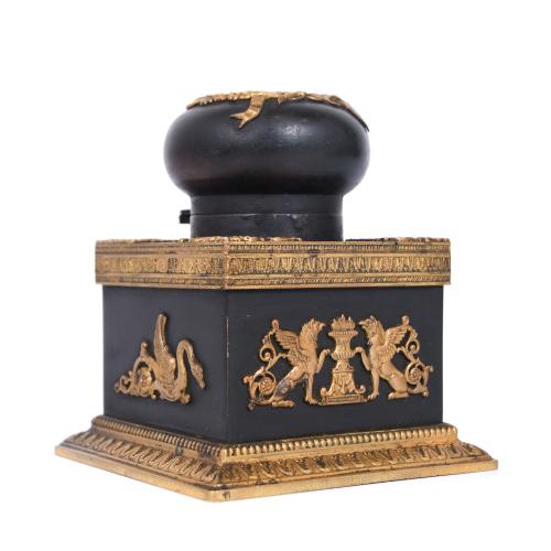 EMPIRE PERIOD INKWELL, CIRCA 1820. 