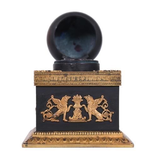 EMPIRE PERIOD INKWELL, CIRCA 1820. 