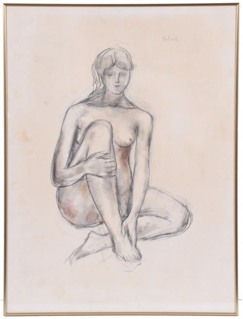 JOAN REBULL (1899-1981). "FEMALE NUDE".