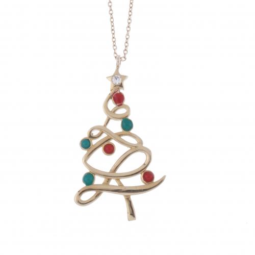 CHRISTMAS TREE PENDANT.