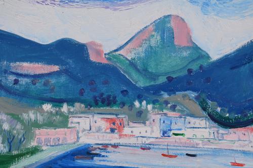 MANUEL CAPDEVILA MASSANA (1910-2006).  "PORT D&#39;ANDRAITX", 1