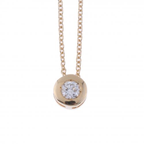 SOLITAIRE PENDANT WITH DIAMOND.