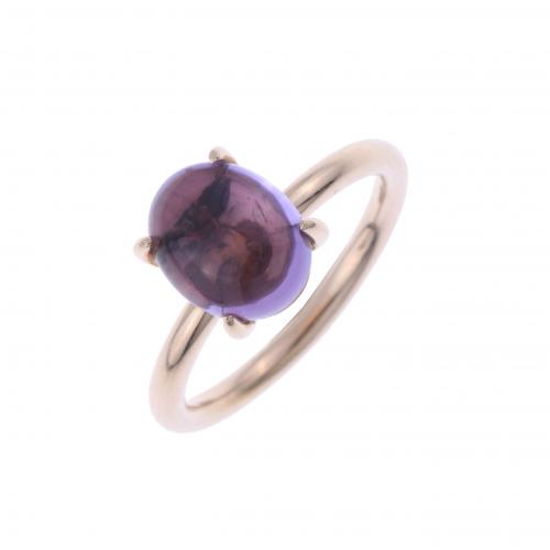 POMELLATO STYLE RING WITH AMETHYST.