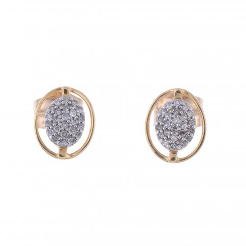 EARRINGS WITH DIAMONDS PAVÉ.