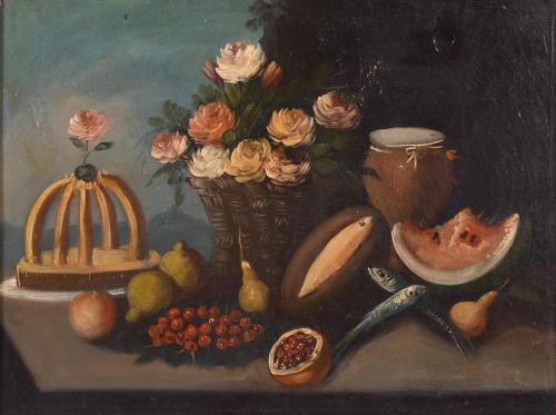 20TH CENTURY SPANISH SCHOOL. "STILL LIFE".