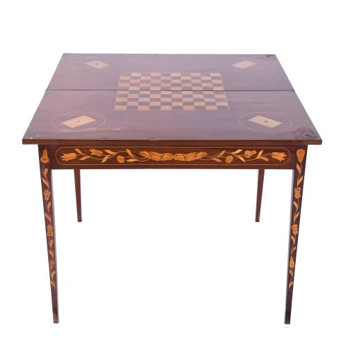 DUTCH NEOCLASSICAL-STYLE GAMING TABLE, LATE 19TH CENTURY. 