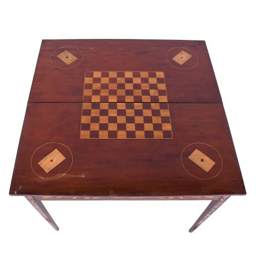 DUTCH NEOCLASSICAL-STYLE GAMING TABLE, LATE 19TH CENTURY. 