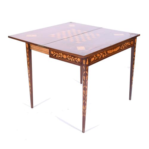 DUTCH NEOCLASSICAL-STYLE GAMING TABLE, LATE 19TH CENTURY. 