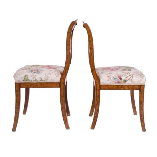 PAIR OF DUTCH BIEDERMEIER CHAIRS, 20TH CENTURY. 