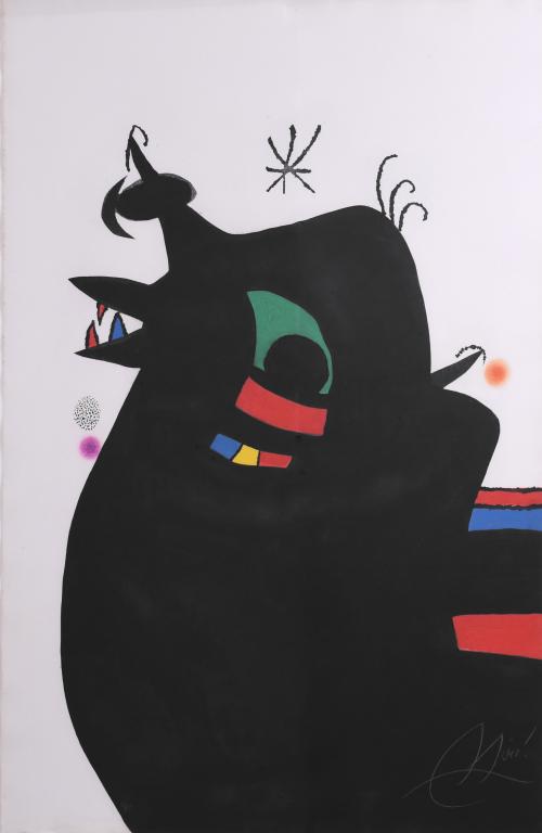 JOAN MIRÓ (1893-1983). "LE MARECHAL DES LOGIS" 1978.