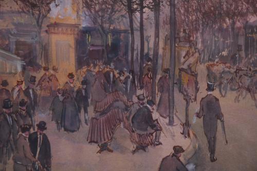 HENRY GRENIER (1882-1940) "STREET IN PARIS".