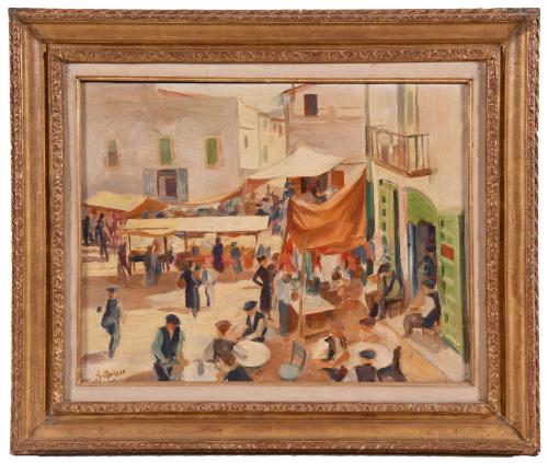 ALFREDO OPISSO (1907-1980). "MARKET".