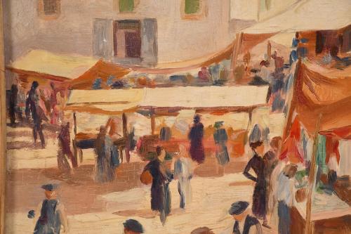 ALFREDO OPISSO (1907-1980). "MARKET".