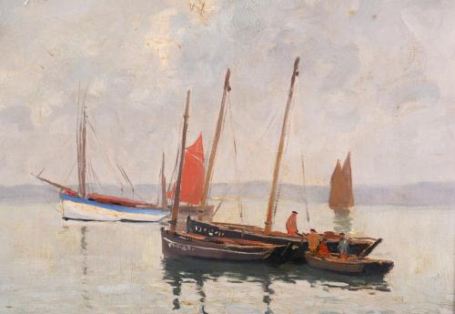 EARLY 20TH CENTURY SPANISH SCHOOL. "SEASCAPE".