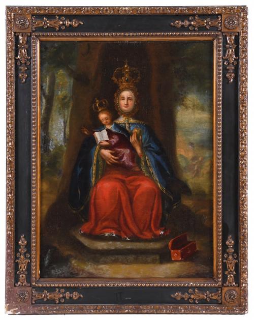 18TH CENTURY, SPANISH SCHOOL. "OUR LADY OF VALVANERA".