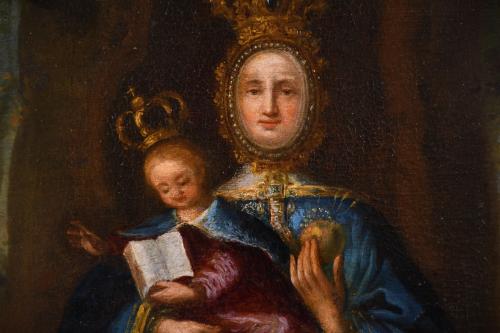 18TH CENTURY, SPANISH SCHOOL. "OUR LADY OF VALVANERA".