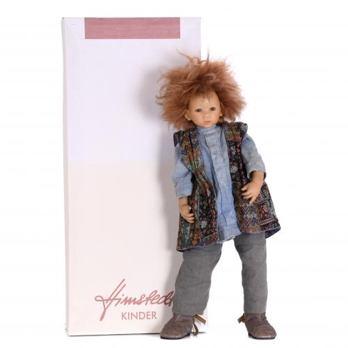 ANNETTE HIMSTEDT FOR PUPPEN KINDER.  LIMITED EDITION GERMAN DOLL, MODEL "TIMO", 20TH CENTURY. 