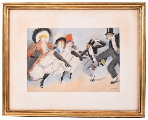 RICARD OPISSO (1880-1966). "CANCAN DANCERS".