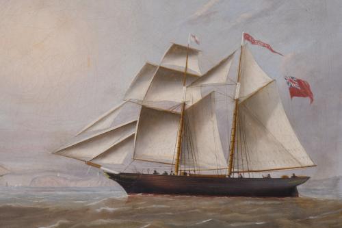 ESCUELA INGLESA, SIGLO XIX.  "CALEDONIA",1851. 