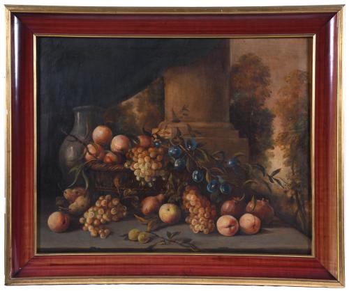 20TH CENTURY SPANISH SCHOOL. Pair of "FRUIT STILL LIFES".