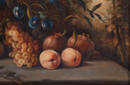 20TH CENTURY SPANISH SCHOOL. Pair of "FRUIT STILL LIFES".