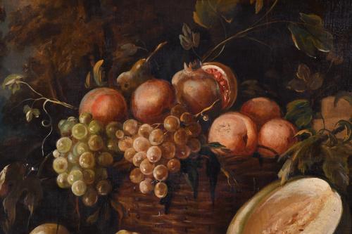 20TH CENTURY SPANISH SCHOOL. Pair of "FRUIT STILL LIFES".