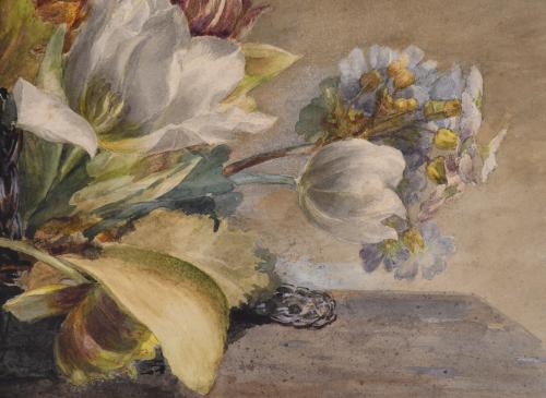 20TH CENTURY DUTCH SCHOOL. "STILL LIFE WITH FLOWERS".